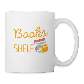 Wenn ich an Bücher denke, berühre ich mein Regal - Tasse - Weiß - Rechts