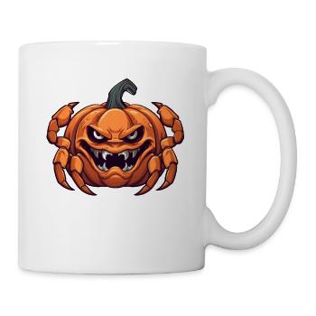 Crab Pumpkin Lazy Halloween Party Costume pour - Mug blanc - blanc - Droite