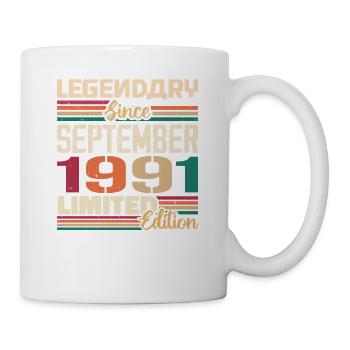 September 1991 Anniversary 1991 September Gift - Mug - white - Right