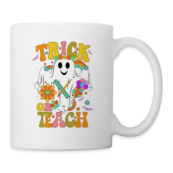 Halloween Geist Outfit für Lehrer im Unterricht - Tasse - Weiß - Rechts