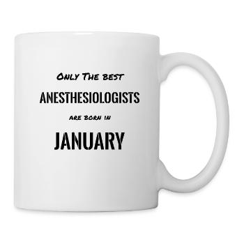 Seuls les meilleurs anesthésiologistes sont nés à JANUAR - Mug blanc - blanc - Droite