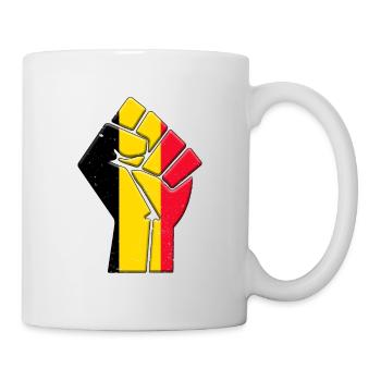 Belgique Drapeau Pays belge Fierté Famille autochtone - Mug blanc - blanc - Droite