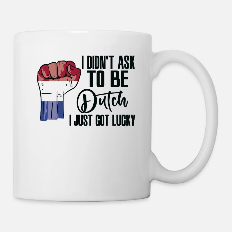Dutch Pride Netherlands Flag Grown Dutch Roots - Mug - white