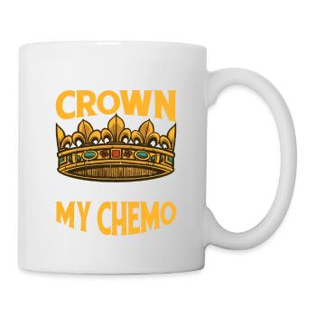 Tenez ma couronne pendant que je termine ma chimio 69 - Mug blanc - blanc - Droite