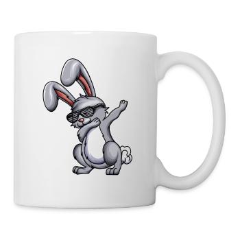 Dabbing Rabbit Rabbit Rabbit Rabbit Costume Dab Rabbit - Mug blanc - blanc - Droite