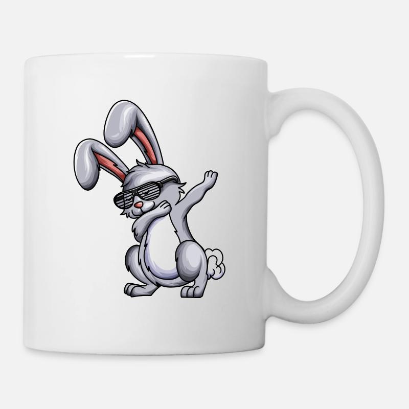 Dabbing Hase Kaninchen Hasen Kostüm Dab Karnickel - Tasse - Weiß