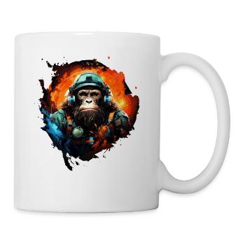 Cool Ape Graphics Space Astronaut Ape - Mug - white - Right