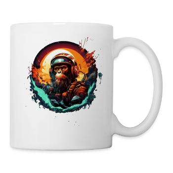 Space Apes Graphics Design - Cool Ape Astronaut - Mug - white - Right