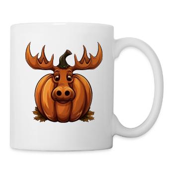 Moose Pumpkin Lazy Halloween Party Costume pour les enfants - Mug blanc - blanc - Droite