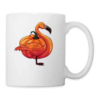 Flamingo Pumpkin Lazy Halloween Party Costume Kids - Tasse - Weiß - Rechts