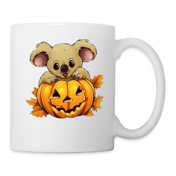 Koala Pumpkin Lazy Halloween Party Costume pour - Mug blanc - blanc - Droite