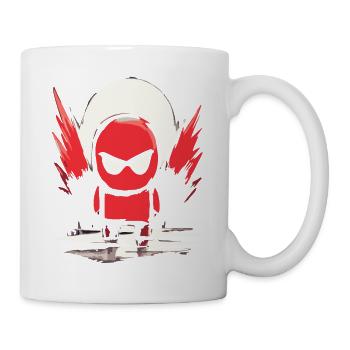 Japanese Red Sun: Red Super Hero Child - Mug - white - Right