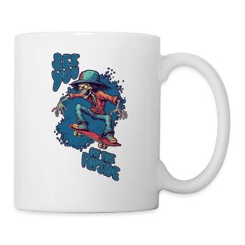 Skateboard Skater Ramp Skating Skating Funny - Mug - white - Right