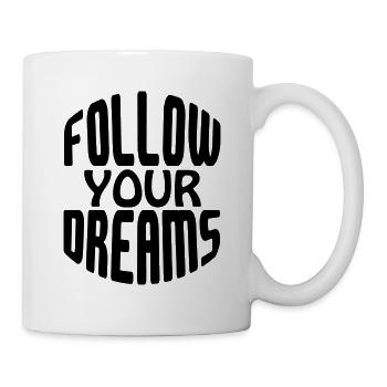 Suivez vos rêves - Mug blanc - blanc - Droite
