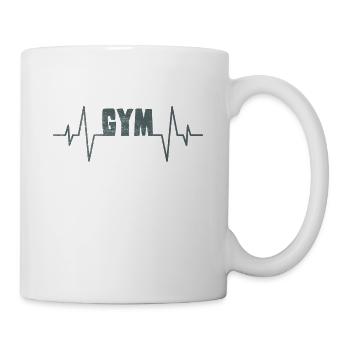 gymnase gymnase battement de cœur - Mug blanc - blanc - Droite