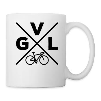 GVL Gravel Bike Fahrrad Radfahrer Radfahrerin - Tasse - Weiß - Rechts