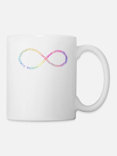 Happy Pi Day Math Symbol Ziffern von Pi - Tasse - Weiß