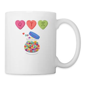 Lustige Pi Day Math Symbol Wissenschaft Cutie (QT) - Tasse - Weiß - Rechts