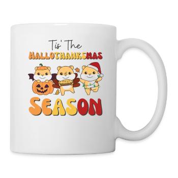 Tis' the Hallothanksmas Season Hamster - Mug - white - Right