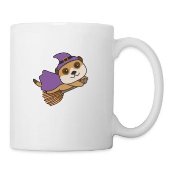 Meerkat Halloween Witch Kids Witch Costume - Mug - white - Right