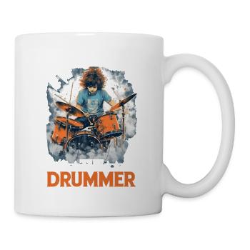 I'm Here For The Drummer 10 - Tasse - Weiß - Rechts