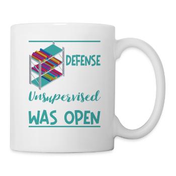 Zu meiner Verteidigung: Ich war unbeaufsichtigt - Tasse - Weiß - Rechts