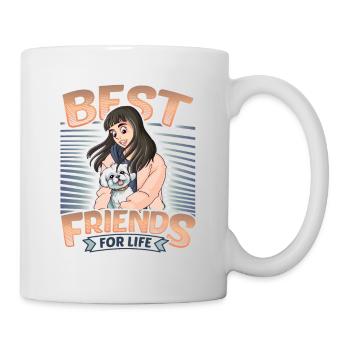 Nur Ein Mädchen, Das Malteserhunde Liebt - Tasse - Weiß - Rechts