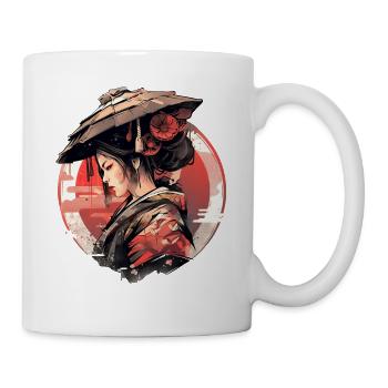 Asie 80s Samouraï Rétro Japonais Samouraï - Mug blanc - blanc - Droite