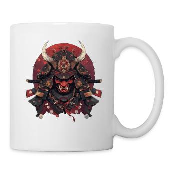 Asien 80er Japanischer Retro Samurais Samurai - Tasse - Weiß - Rechts