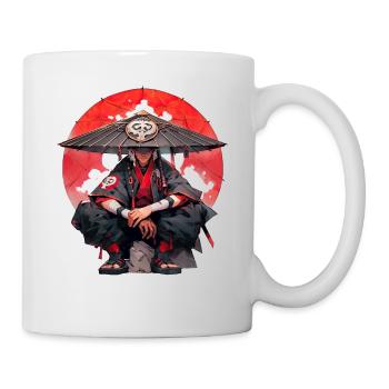 Asien 80er Japanischer Retro Samurais Samurai - Tasse - Weiß - Rechts