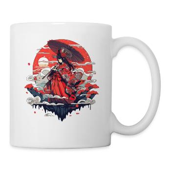 Asia 80s Japanese Retro Samurai Samurai - Mug - white - Right