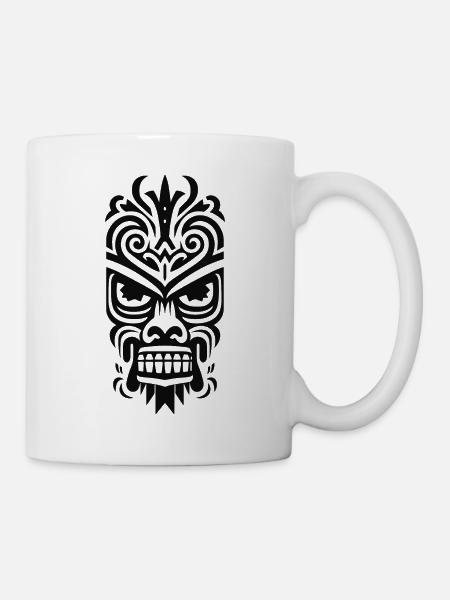 Tiki Maske - Tasse - Weiß