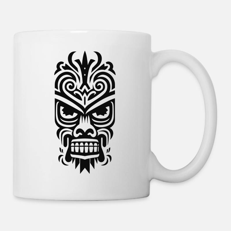 Tiki Maske - Tasse - Weiß