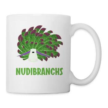 Nudibranch Nacktkiemer Nacktschnecken - Tasse - Weiß - Rechts