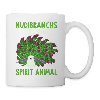 Nudibranch Nacktkiemer Nacktschnecken - Tasse - Weiß - Rechts