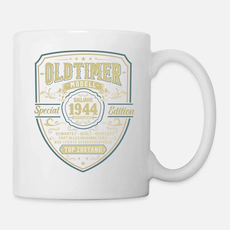 1944 Vintage Geburtstag - Tasse - Weiß