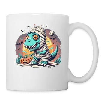 Tyrannosaurus Trex Halloween - Tasse - Weiß - Rechts