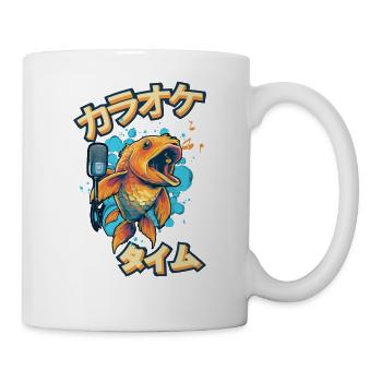 koi fish koi carp koi garden pond funny - Mug - white - Right