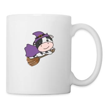 Cow Halloween Witch Kids Witch Costume - Mug - white - Right