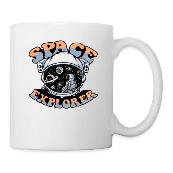 Space Explorer Kosmonaut Raumschiff Taikonaut - Tasse - Weiß - Rechts