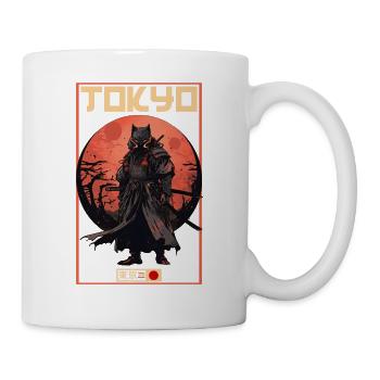 Asien 80er Japanischer Retro Samurais Samurai - Tasse - Weiß - Rechts