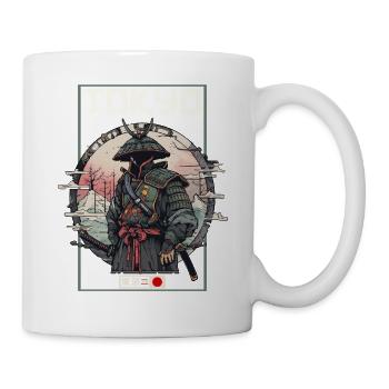 Asien 80er Japanischer Retro Samurais Samurai - Tasse - Weiß - Rechts