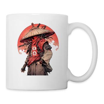 Asien 80er Japanischer Retro Samurais Samurai - Tasse - Weiß - Rechts