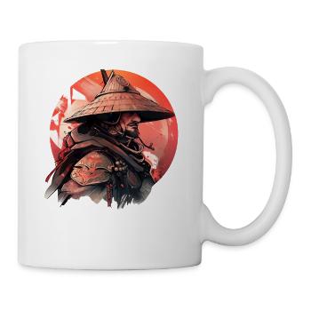 Asien 80er Japanischer Retro Samurais Samurai - Tasse - Weiß - Rechts