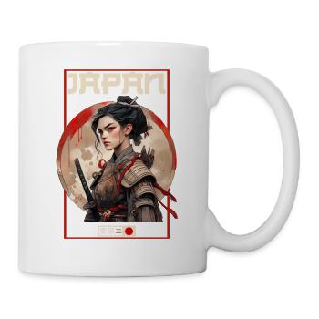 Asie 80s Samouraï Rétro Japonais Samouraï - Mug blanc - blanc - Droite
