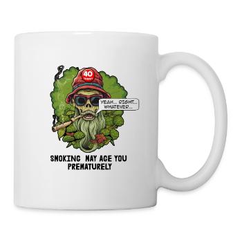 Marijuana - Fumer peut vous vieillir prématurément - Mug blanc - blanc - Droite