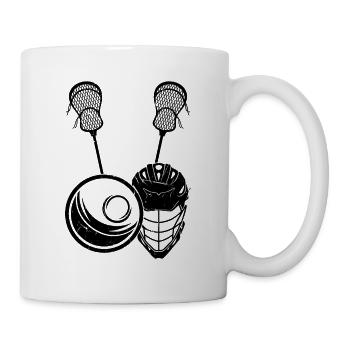 Lacrosse Ball Lacrosse Sticks - Lacrosse Player - Mug - white - Right