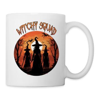 Halloween Witchy Squad Halloween Shirt - Tasse - Weiß - Rechts