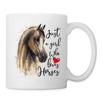 Horse Lover Gift Just A Girl Who Loves Horses - Mug - white - Right