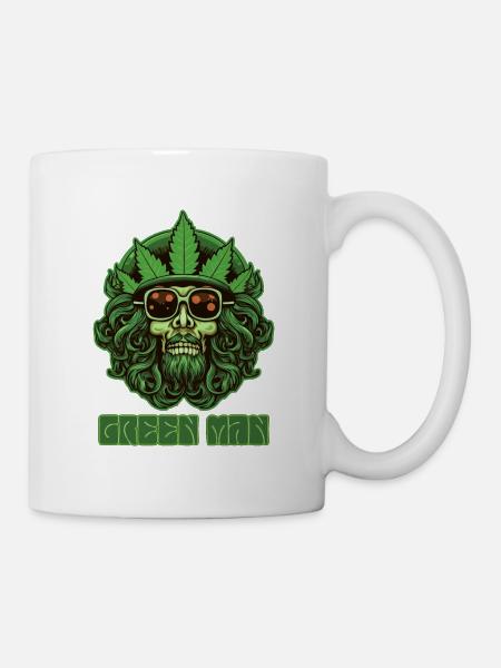 Marihuana - Grüner Mann - Tasse - Weiß